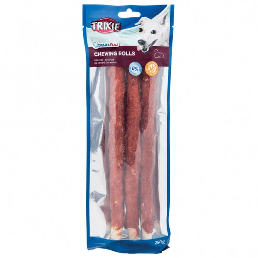 Trixie Denta Fun Duck Chewing Rolls - 28cm/3 pieces