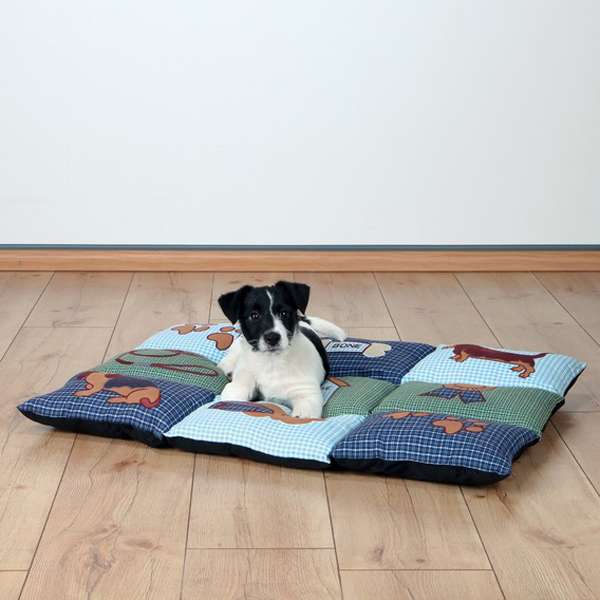 Trixie Patchwork Blanket - blue/green, 80 x 55 cm