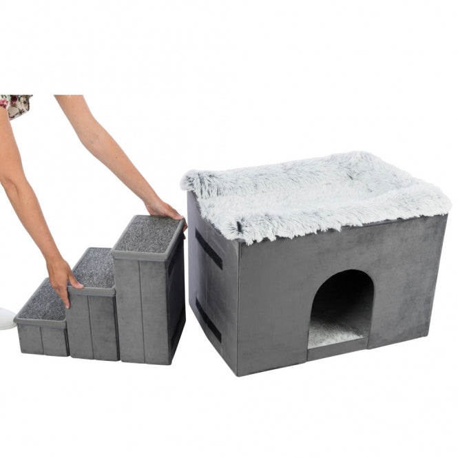 Trixie Höhle Harvey mit Treppe - 119 × 47 × 50 cm