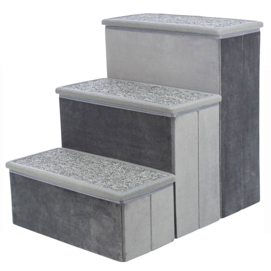 Trixie stairs with velvet and carpet