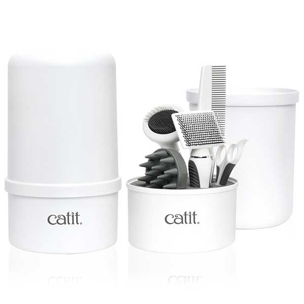 Catit brush set for short-haired cats