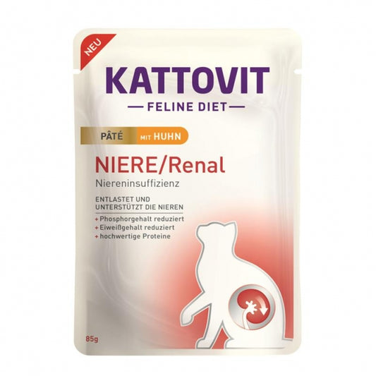 Kattovit PB Feline Kidney/Renal Pate with Chicken 85g