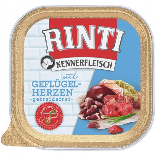 Rinti Bowl of Kennerfleisch with Poultry Hearts 300g
