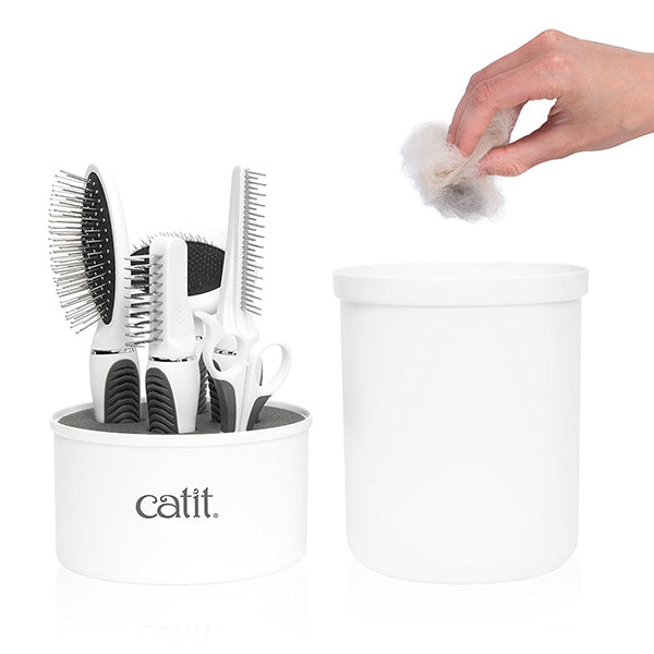 Catit brush set for medium and long-haired cats