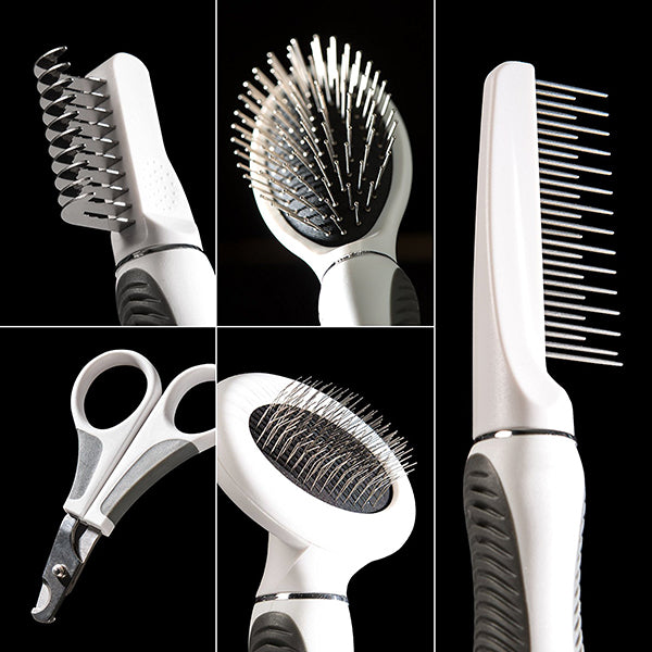Catit brush set for medium and long-haired cats