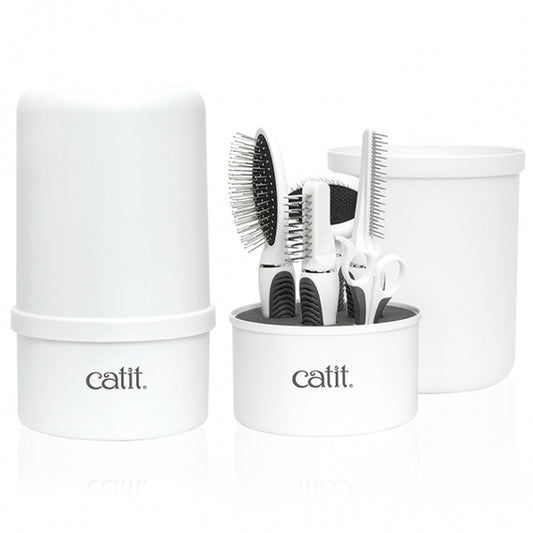 Catit brush set for medium and long-haired cats