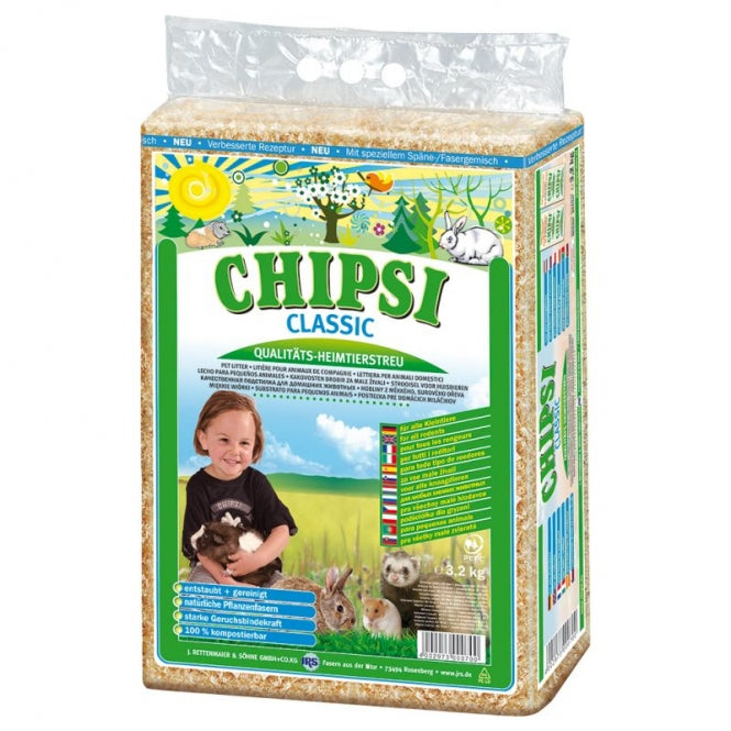 Chipsi pet litter 60ltr / approx. 3.4 kg