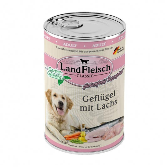 Landfleisch Dog Classic Poultry with Salmon & Garden Vegetables