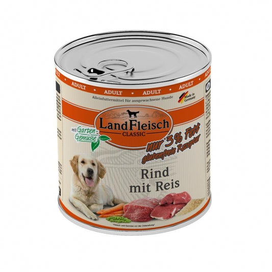 Landfleisch Dog Classic Beef with Rice & Garden Vegetables extra lean
