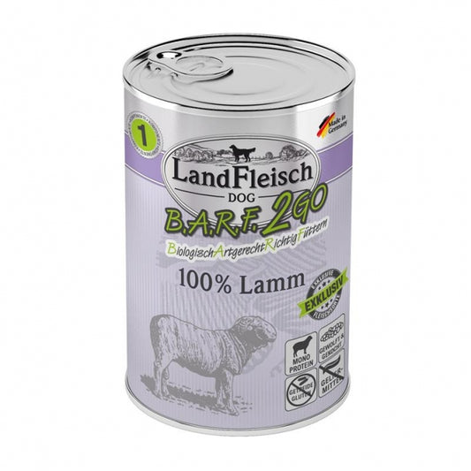 LandFleisch BARF2GO Exclusive 100% Lamb 400g