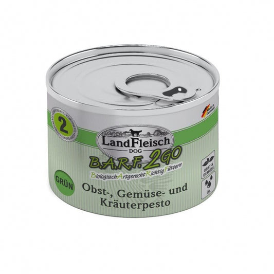 LandFleisch BARF2GO Fruit, Vegetable and Herb Pesto Green 200g