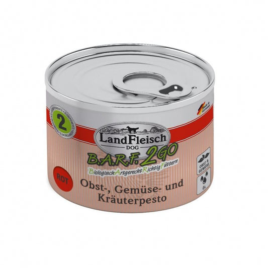 LandFleisch BARF2GO Fruit, Vegetable and Herb Pesto Red 200g