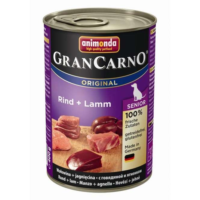 Animonda Dog Can GranCarno Senior Beef & Lamb 400g