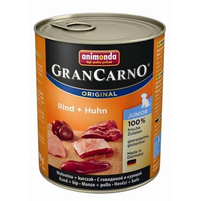 Animonda Dog Can GranCarno Junior Beef & Chicken 800g