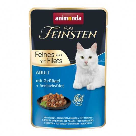 Animonda vom Feinsten Cat Adult Poultry & Pollock Fillet 85g