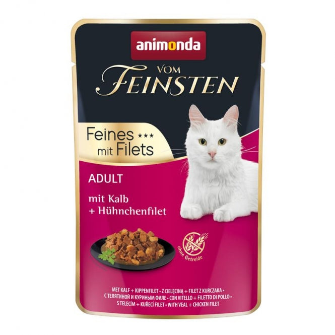 Animonda vom Feinsten Cat Adult Veal & Chicken Fillet 85g