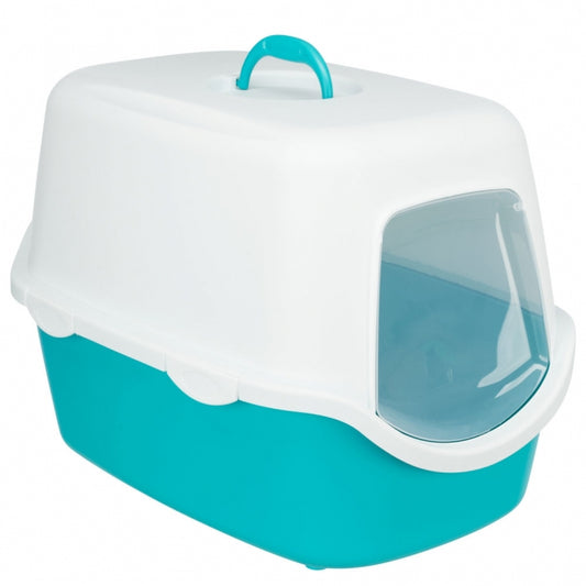 Trixie Cat Litter Box Vico - Turquoise/White