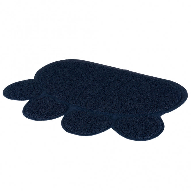 Trixie rug for cat litter trays, paw dark blue