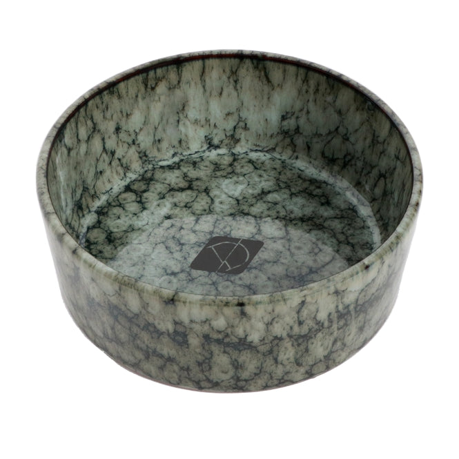 D&D Trendy Bowl Jasper green marble - 16 cm