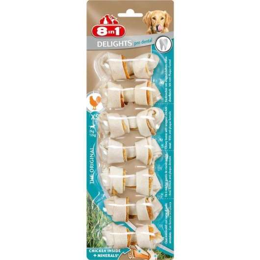 8in1 Dental Delights chewing bone XS