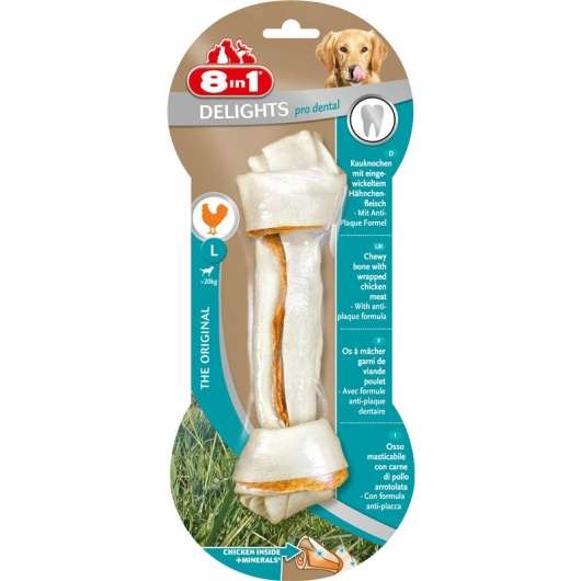 8in1 Dental Delights chewing bone L