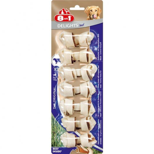 8in1 Delights Beef Chewing Bone XS