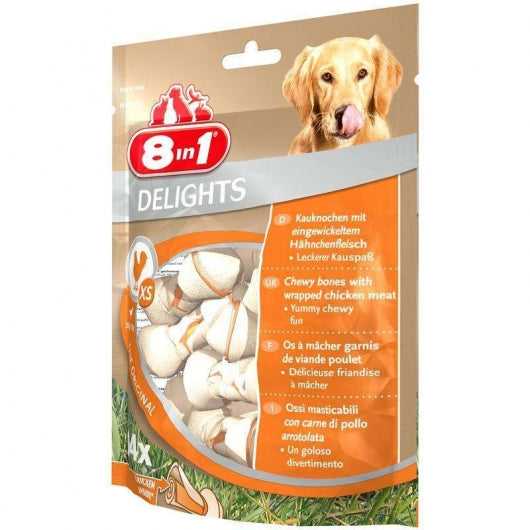 8in1 Delights Chew Bones XS - Bag 14 pieces