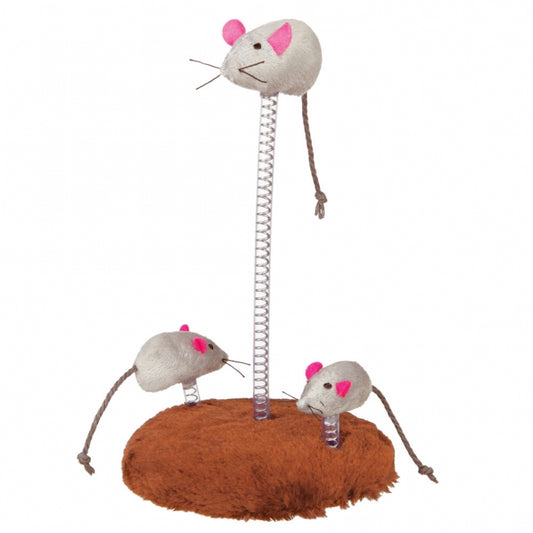 Trixie Mouse Family on Feathers