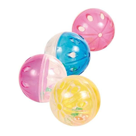 Trixie 4 Rattle Balls - 4.5 cm