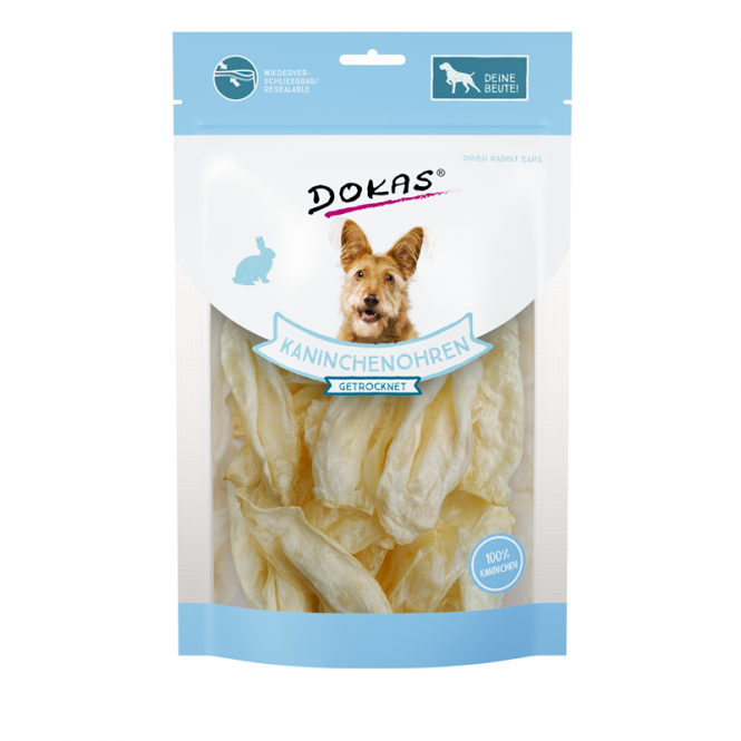 Dokas Rabbit Ears without Fur Dried 70 g