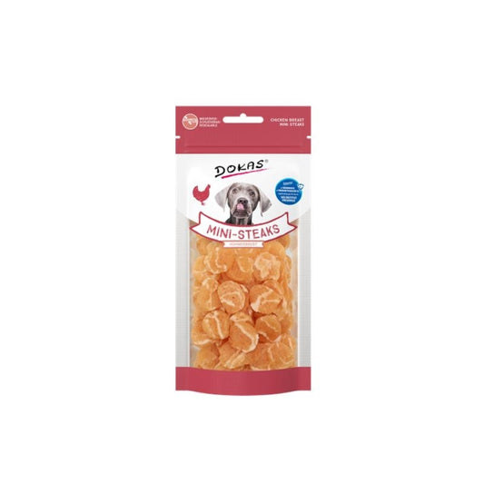 Dokas Dog Snack Mini Steaks Chicken Breast 50g