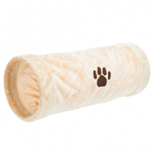 Trixie Crunch plush tunnel, 60 cm - beige