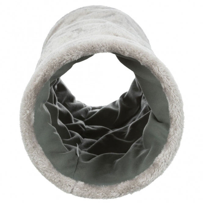 Trixie Crunch Plush Tunnel, 60 cm - Grey