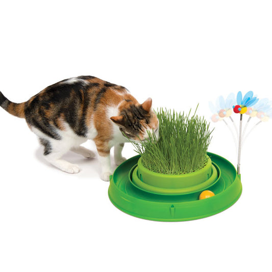CATIT Play-n-Scratch with Grass Garden - Green