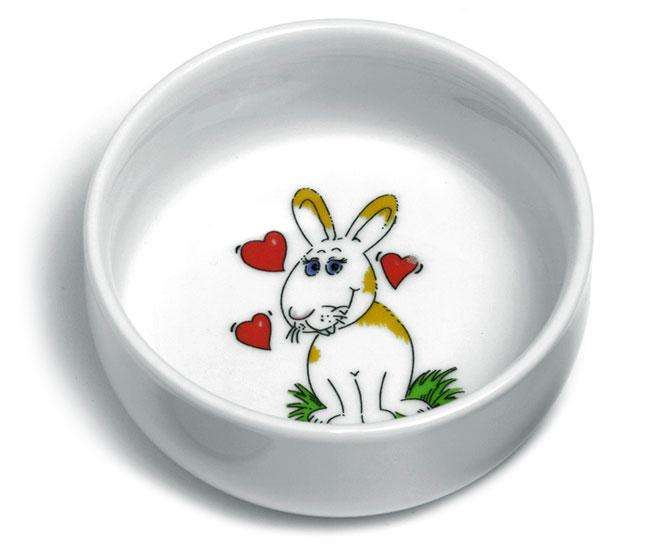 Karlie Round Ceramic Bowl for Rabbits - 300 ml