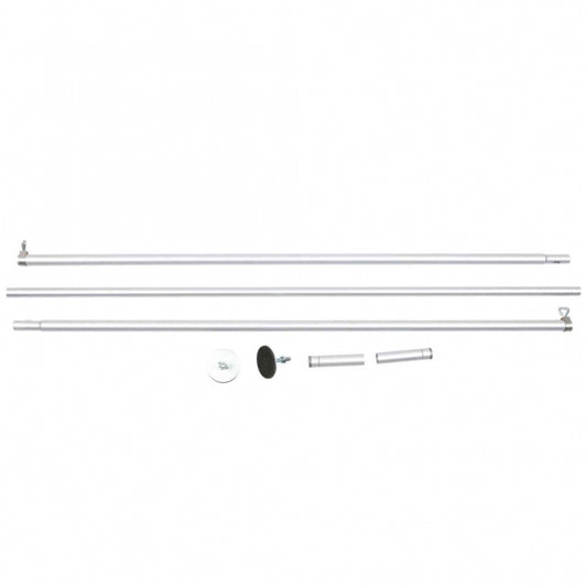 Trixie Net Tension Rod Set, Aluminum, 1.28-3.25m