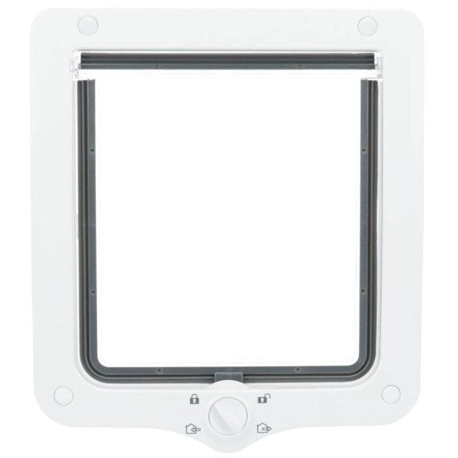 Trixie 4-Wege Freilauftür XXL mit Tunnel - grau