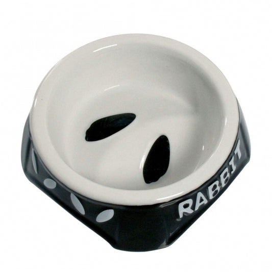 Karlie Rabbit Bowl BLACK & WHITE