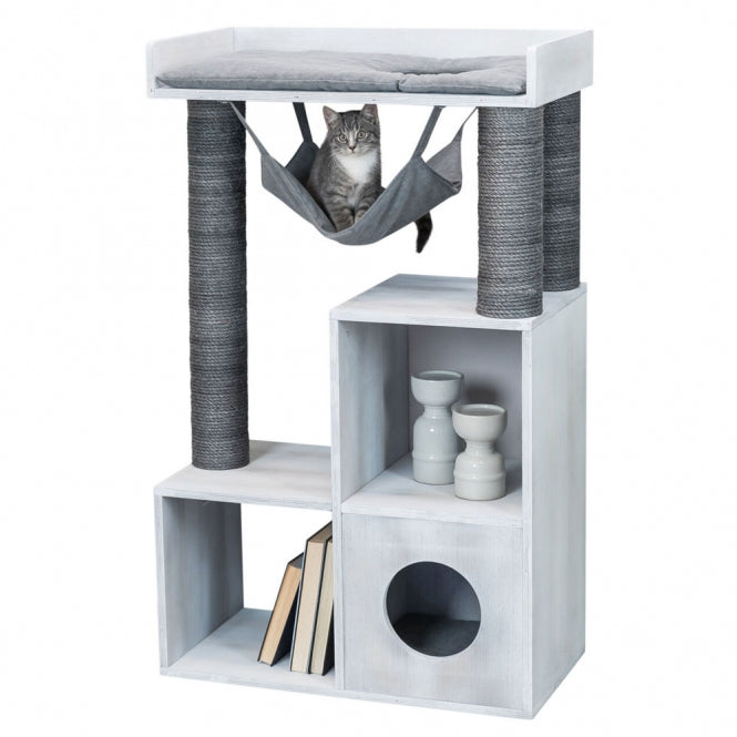 Trixie scratching post with shelf function