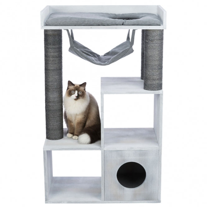 Trixie scratching post with shelf function