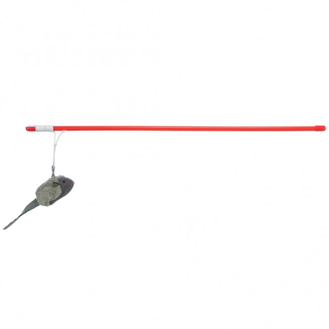 Trixie Fishing Rod with Squeaky Mouse - 47 cm