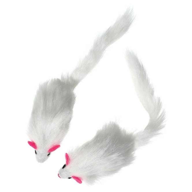 Karlie Flamingo Plush Mice with Rattle - 2 Pieces