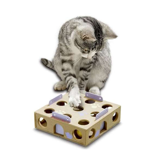 Karlie Smart Cat Activity Box with rattle ball