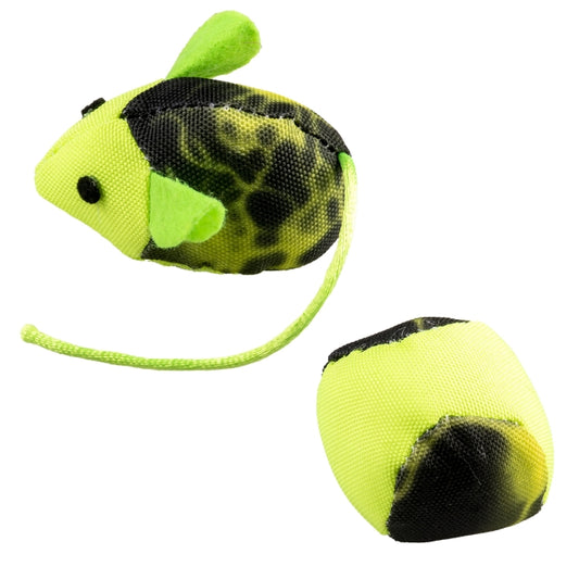 Duvoplus Cat Toy Flash Mouse & Ball - green