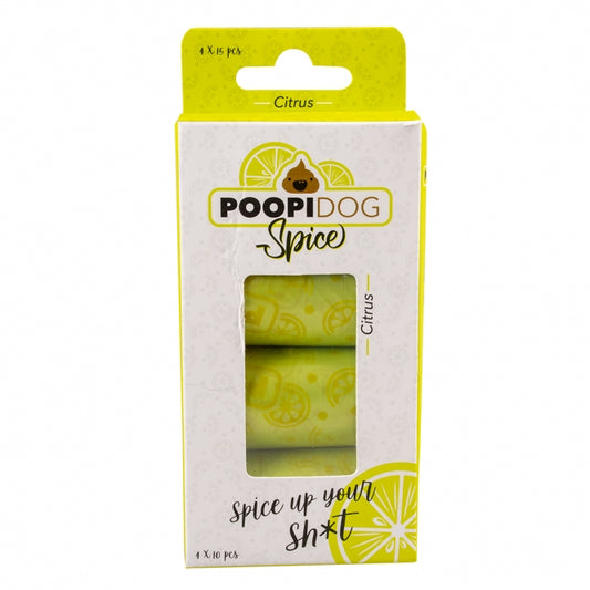 Poopidog dog poop bags spice lime lemon