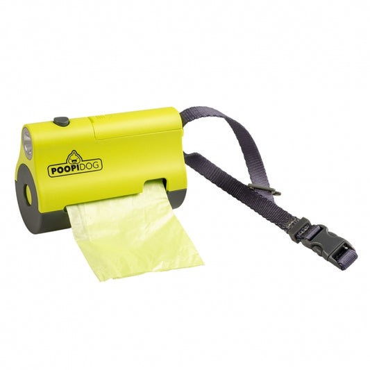 Poopidog dog poop bag dispenser with LED