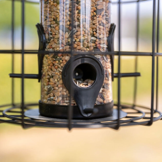 Trixie feeder with protective grille