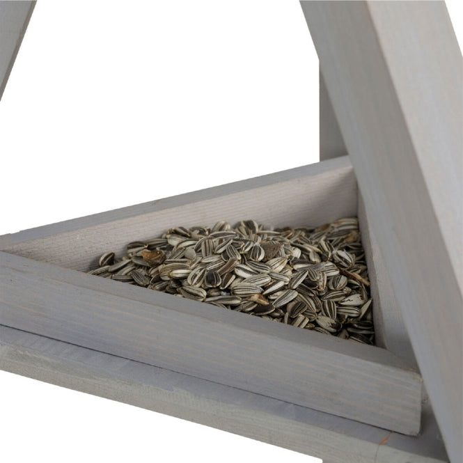 Trixie Bird Feeder with Stand - grey/white