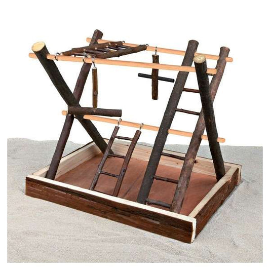 Trixie bird playground made of natural wood - 35 x 27 x 30 cm