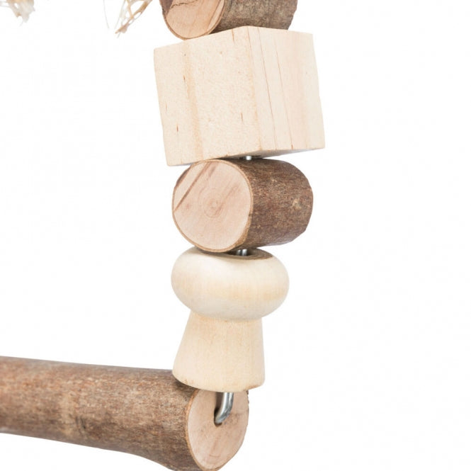 Trixie arched swing with wooden blocks